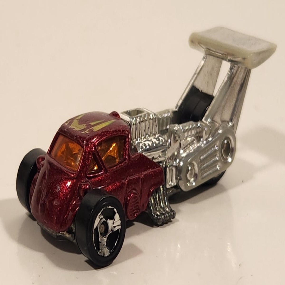 1998 Hot Wheels First Editions Whatta Drag Metallic Dark Red Die Cast Toy Car Vehicle