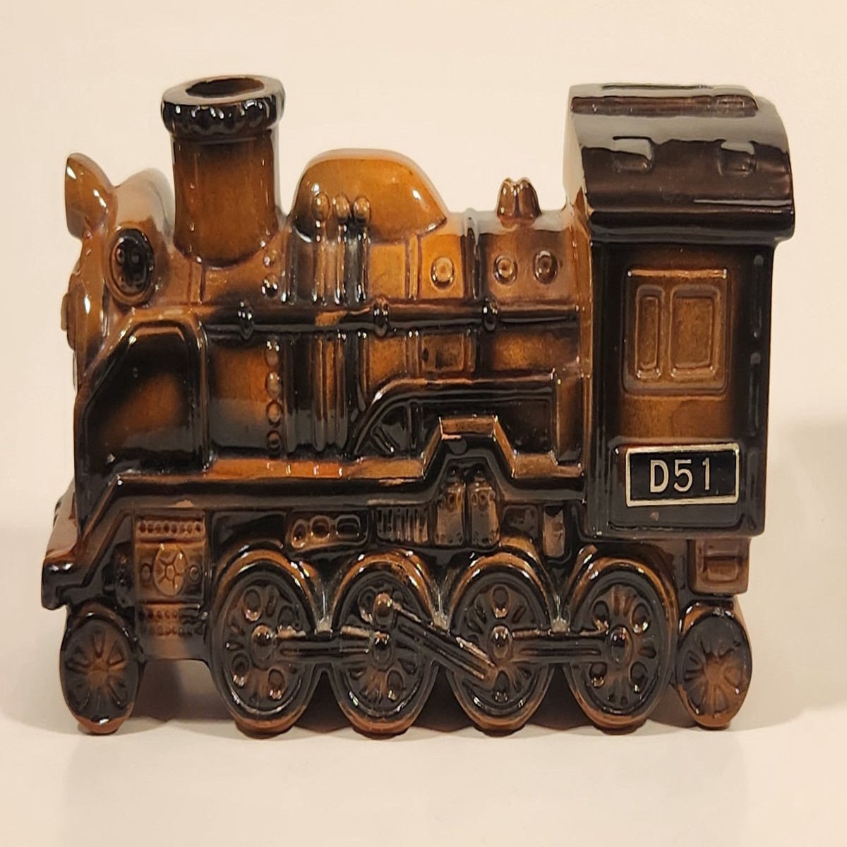 Vintage Giftcraft Japanese National Railways JNR Class D51 Steam Locomotive Train Engine Ceramic Coin Bank