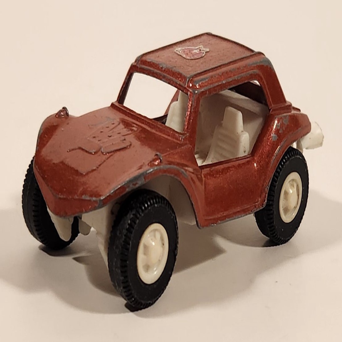 Vintage Tootsie Toy Dune Buggy Red Orange Die Cast Toy Car Vehicle