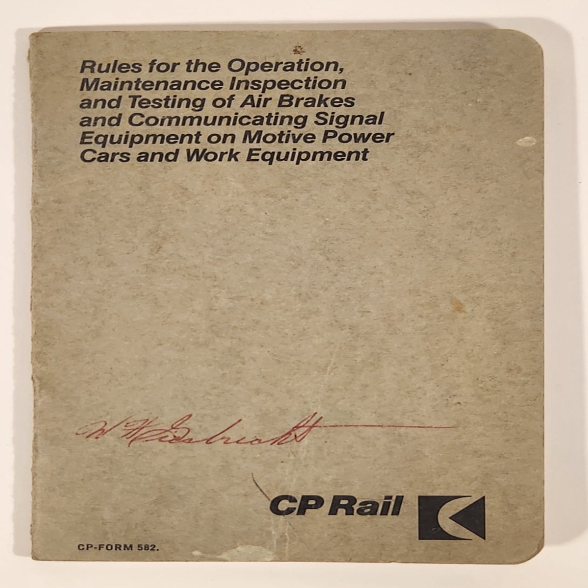 Vintage 1959 (1971 Edition) Canadian Pacific CP Rail Rules for the Operation,