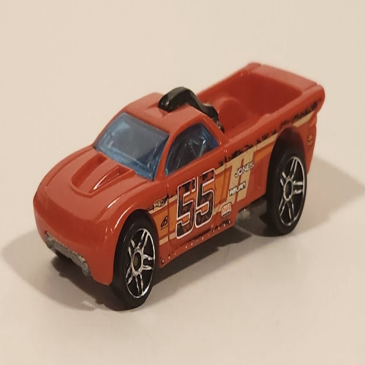2013 Hot Wheels Vertical Velocity Bedlam Truck #55 Jones Azlan Dark Orange Red Die Cast Toy Car Vehicle