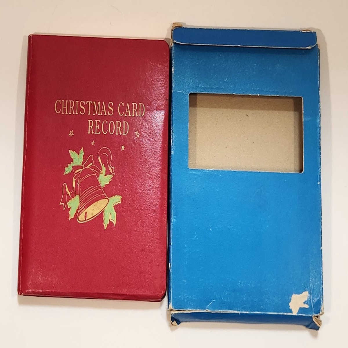 Vintage Christmas Card Record Address Book New in Box