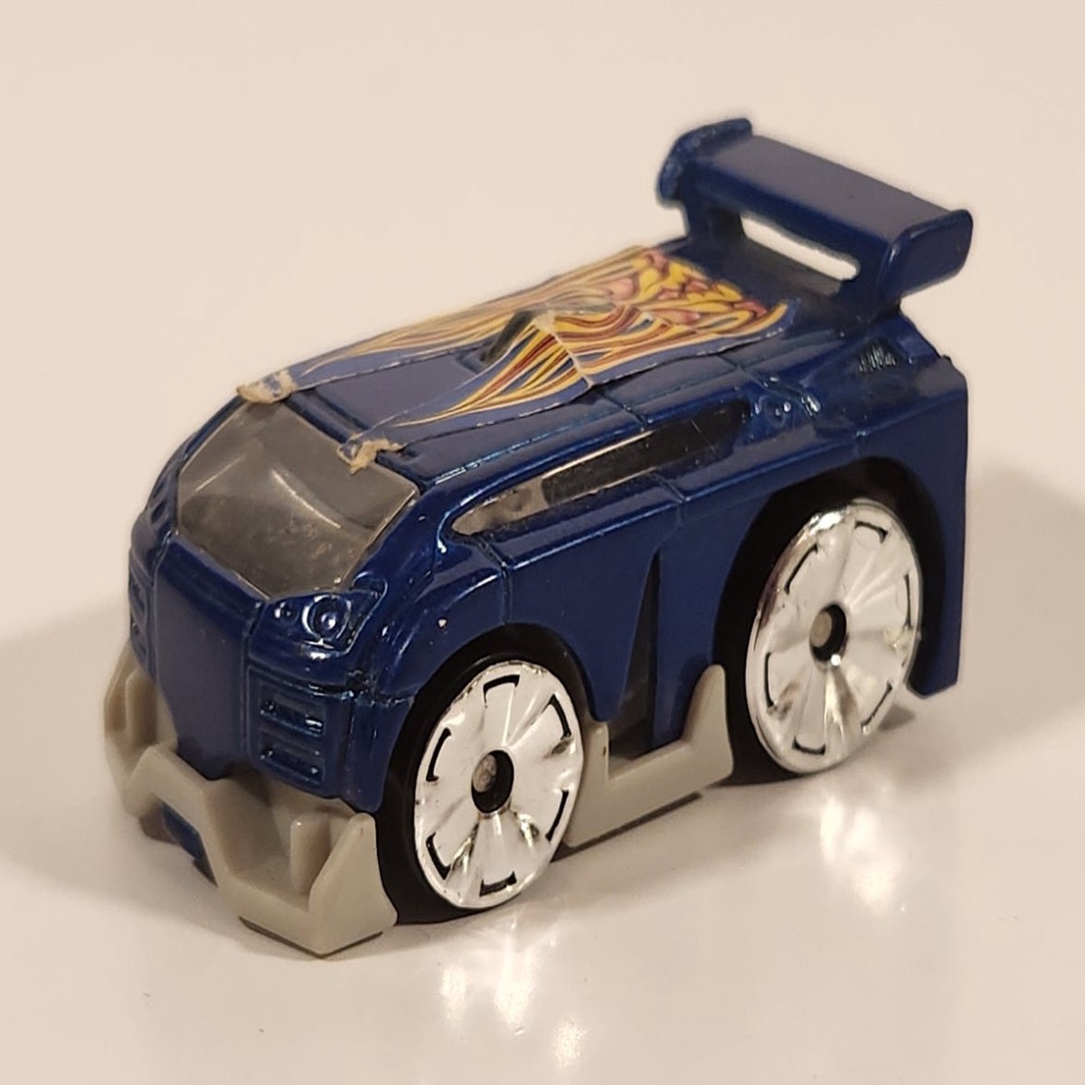 2004 McDonald's Hot Wheels Blings Hyperliner Blue Die Cast Toy Car Vehicle