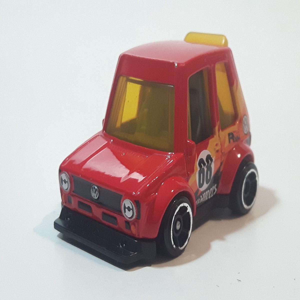 2022 Hot Wheels Tooned Volkswagen Golf MK1 Red Die Cast Toy Car Vehicle