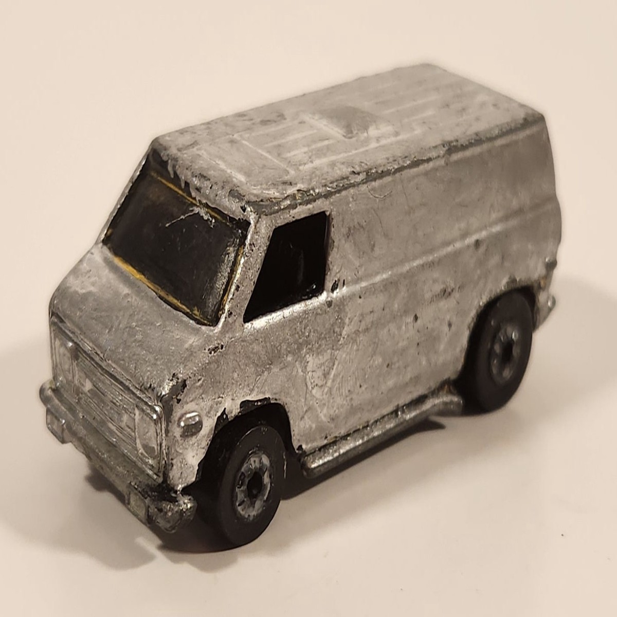 Vintage 1974 Hot Wheels Super Van Painted Silver Die Cast Toy Car Vehicle
