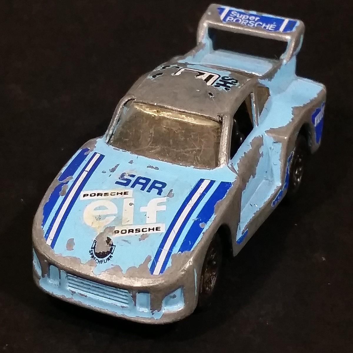 1983-85 Matchbox Racing Porsche 935 Light Baby Blue Die Cast Toy Race Car Vehicle