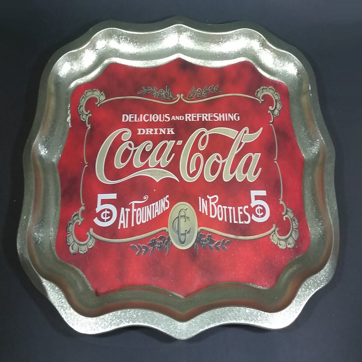 Modern Drink Coca-Cola 5 At Fountains In Bottle 5 Beverage Serving Tray