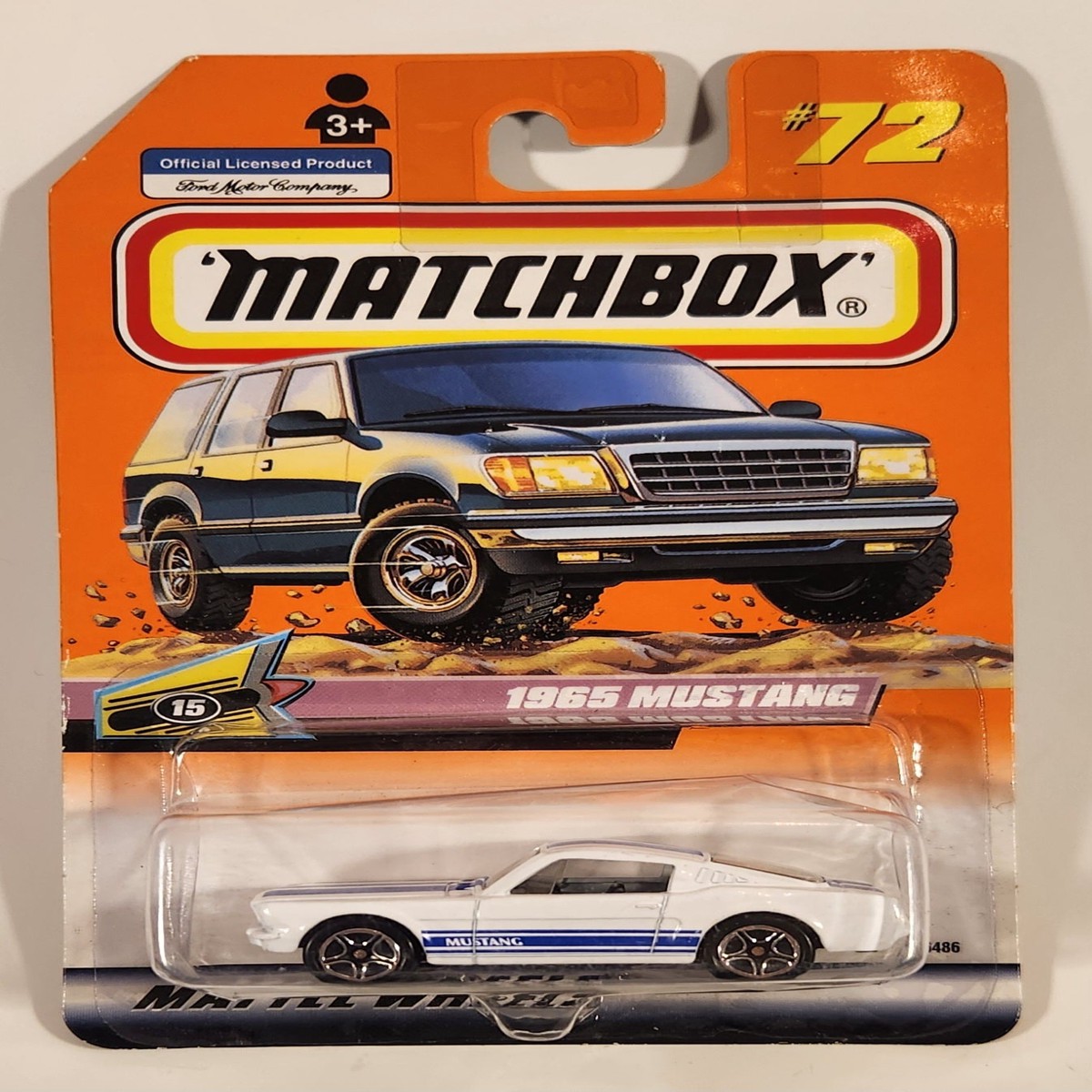 1999 Matchbox Classics '65 Mustang GT White Die Cast Toy Muscle Car Vehicle New in Package
