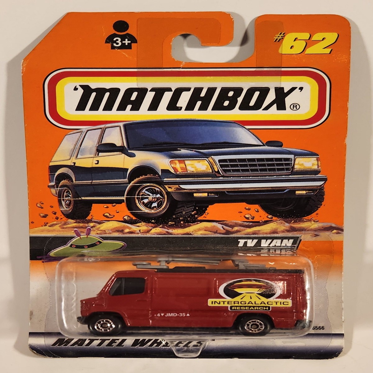 1999 Matchbox Science Fiction TV Van Red Die Cast Toy Car Vehicle New in Package