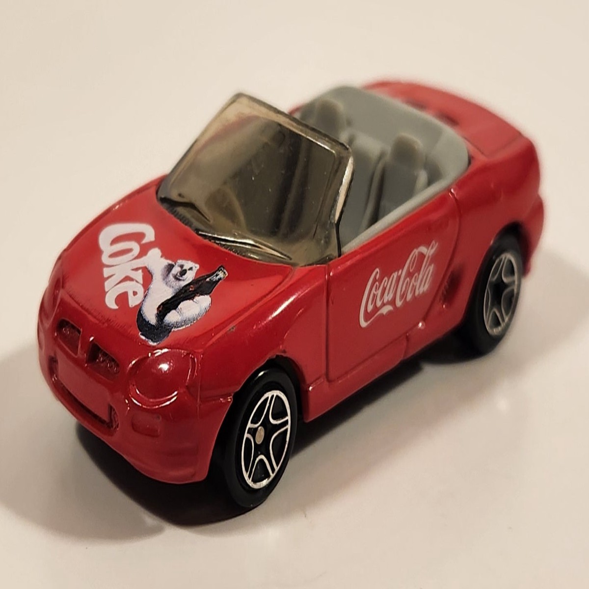 2000 Matchbox Coca Cola Coke Brand MGF 1.8i Convertible Red Die Cast Toy Car Vehicle