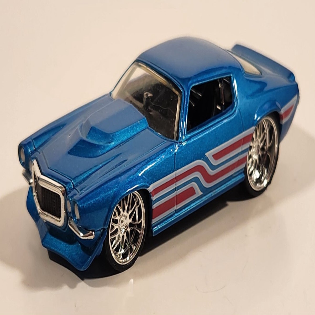 2007 Hot Wheels G-Machines: Flashback '70 Camaro Blue 1:50 Scale Die Cast Toy Car Vehicle