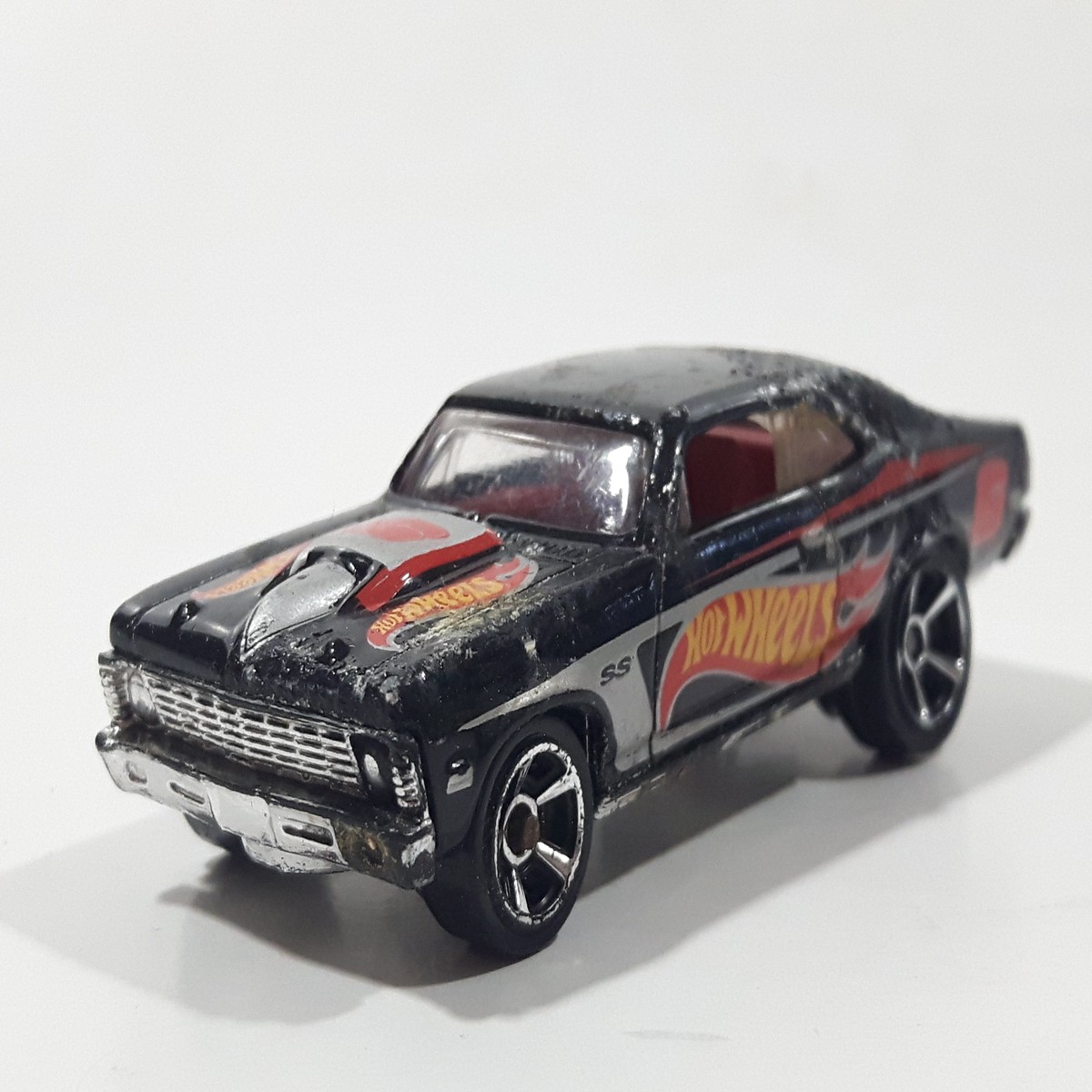 2012 Hot Wheels HW Racing '68 Nova Blue Die Cast Toy Car Vehicle