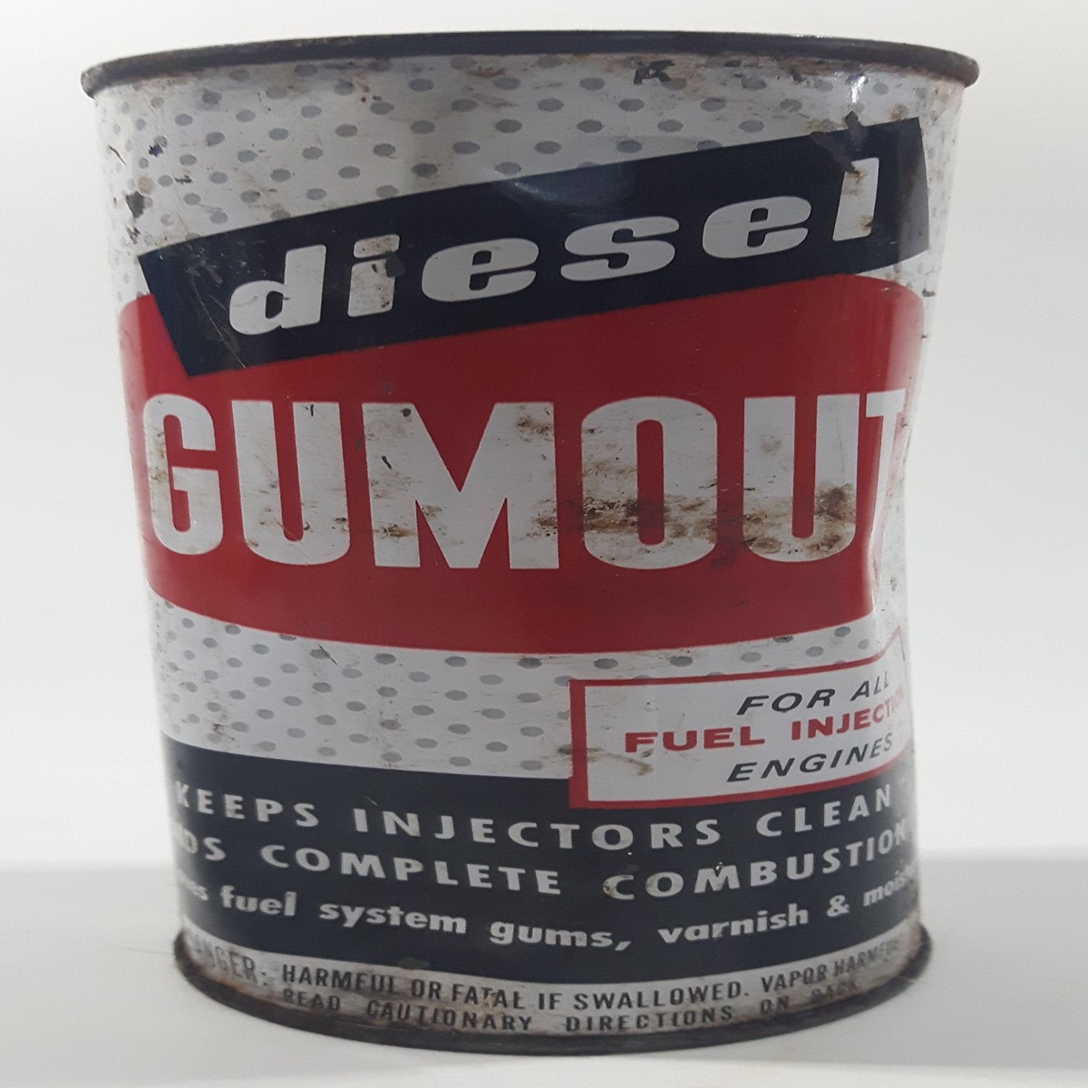 Vintage Pennsylvania Refining Co. Gumout Diesel 6 1/4" Metal Can Full Never Opened