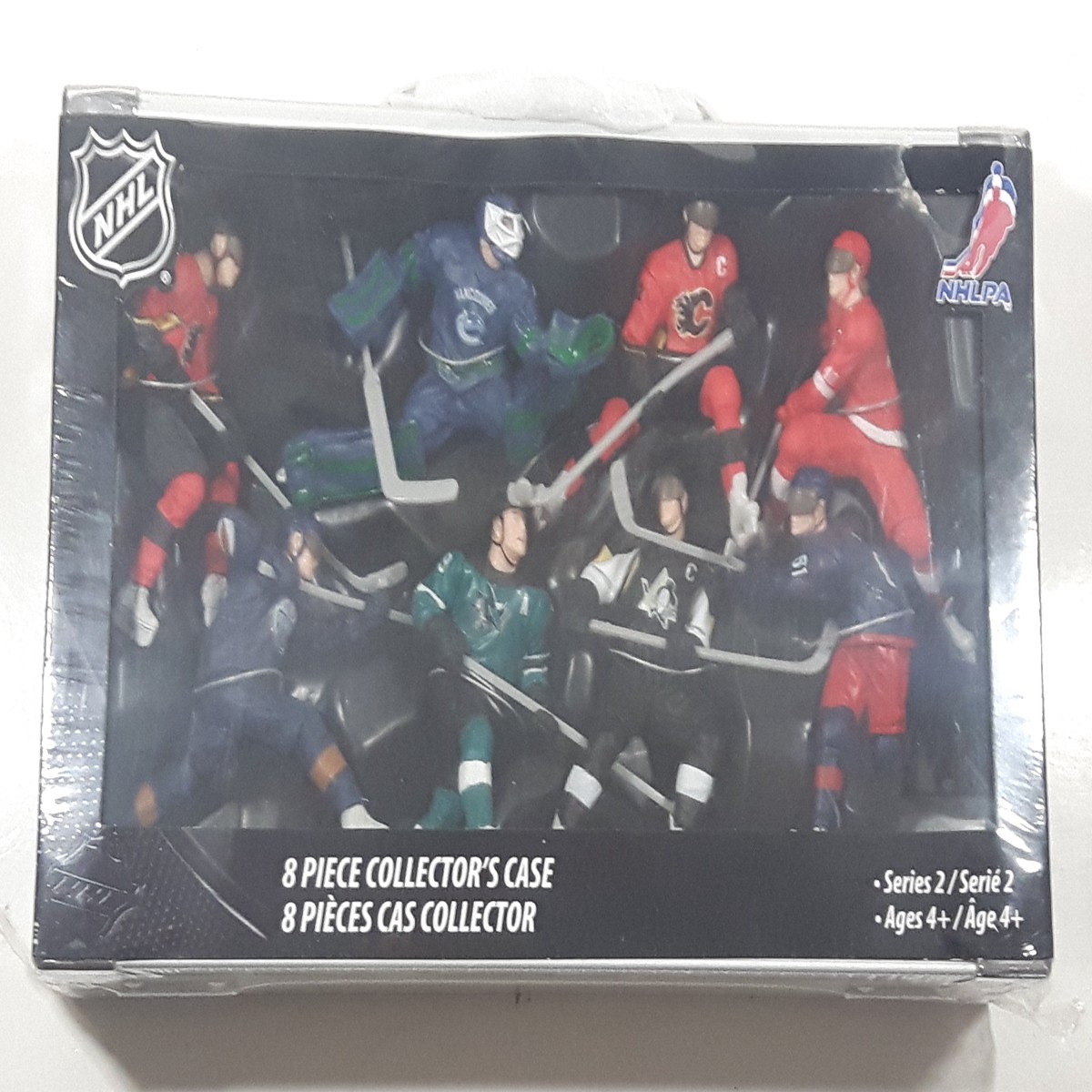 NHL NHLPA Ice Hockey Players 4" Tall Toy Figures 8 Piece Collector's Case Series 2