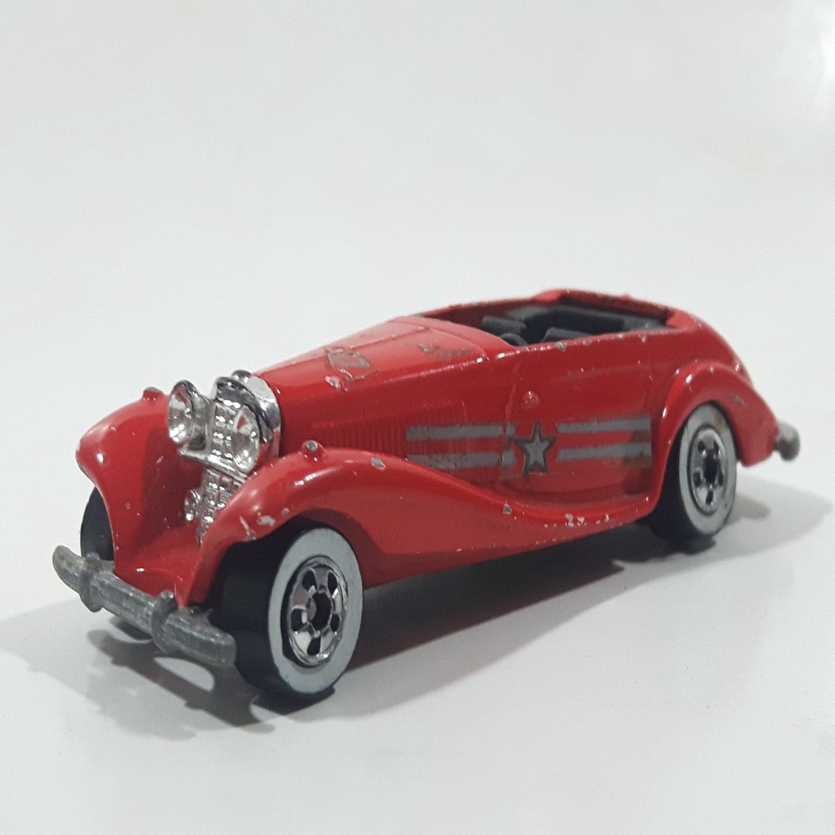 1983 Hot Wheels Mercedes 540K Red Die Cast Toy Classic Car Vehicle