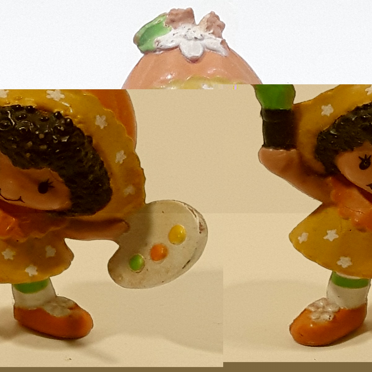Vintage 1980s Kenner Strawberry Shortcake Orange Blossom 2 1/4" Tall Toy Figure